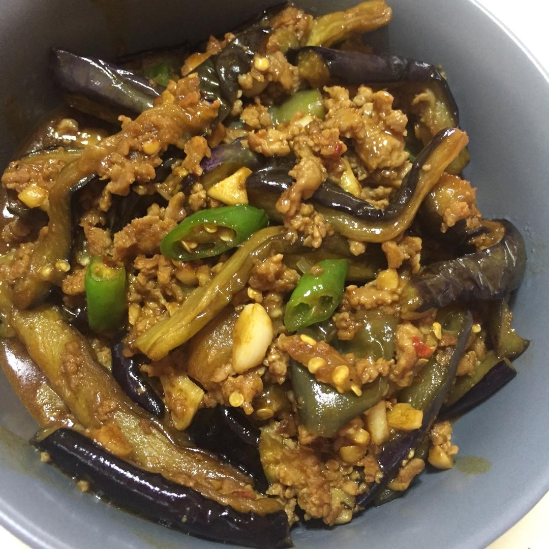 红烧肉沫茄子
