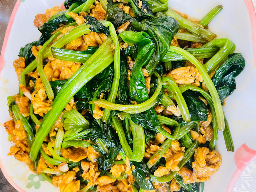 菠菜炒鸡蛋
