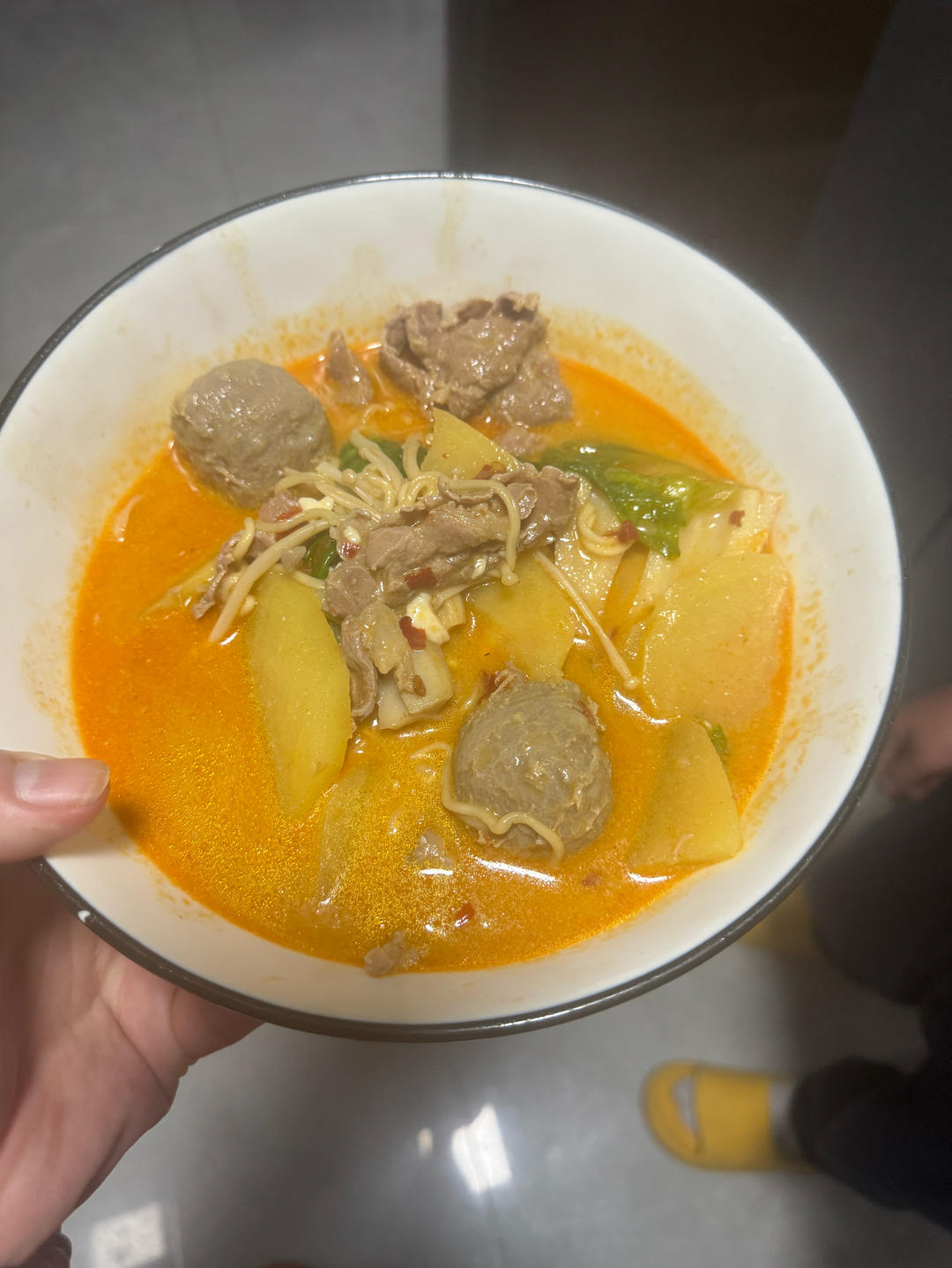 在家自己做的麻辣烫，太香了！！！