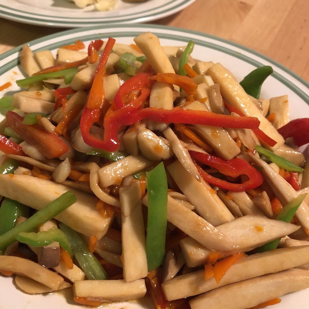 爆炒杏鲍菇