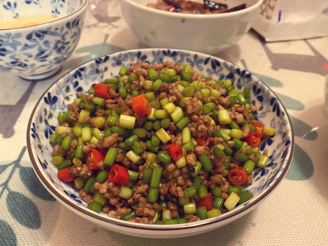 超下饭的蒜苔炒肉末