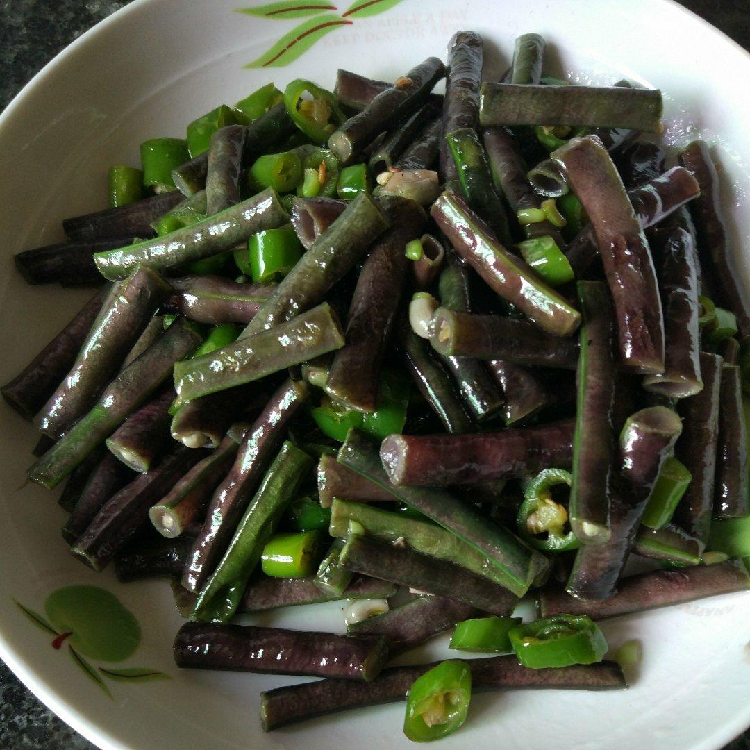 青椒炒红豆角