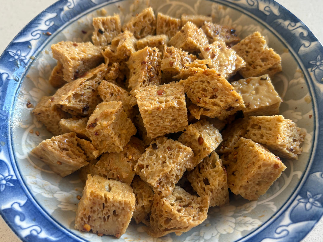 自制面筋，凉皮