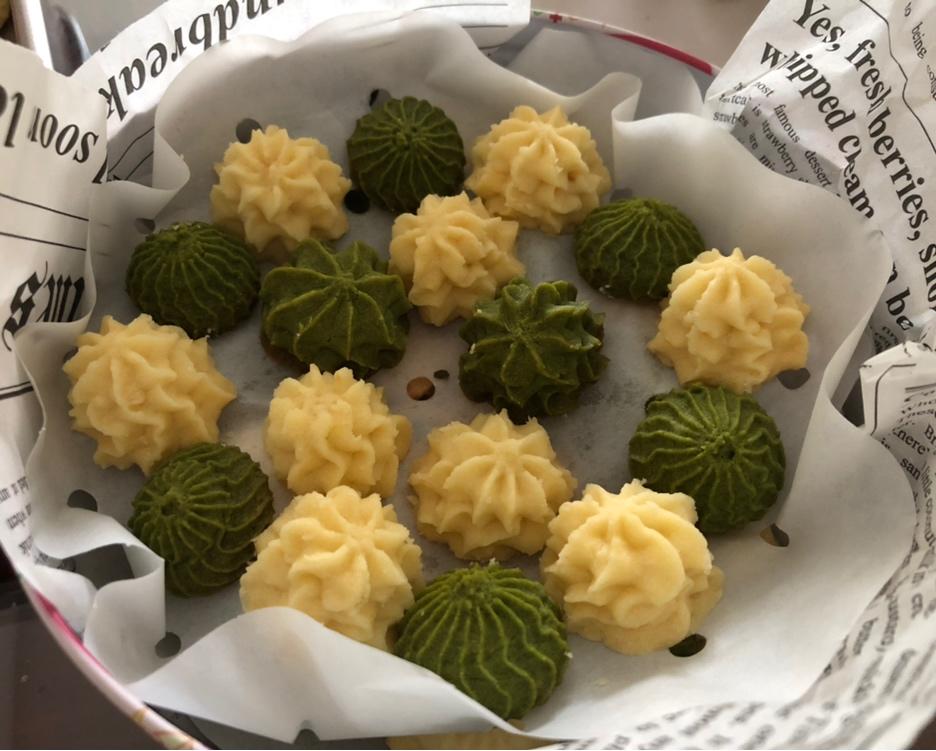 咖啡曲奇/抹茶曲奇/奶香曲奇（不用糖粉的特别做法）