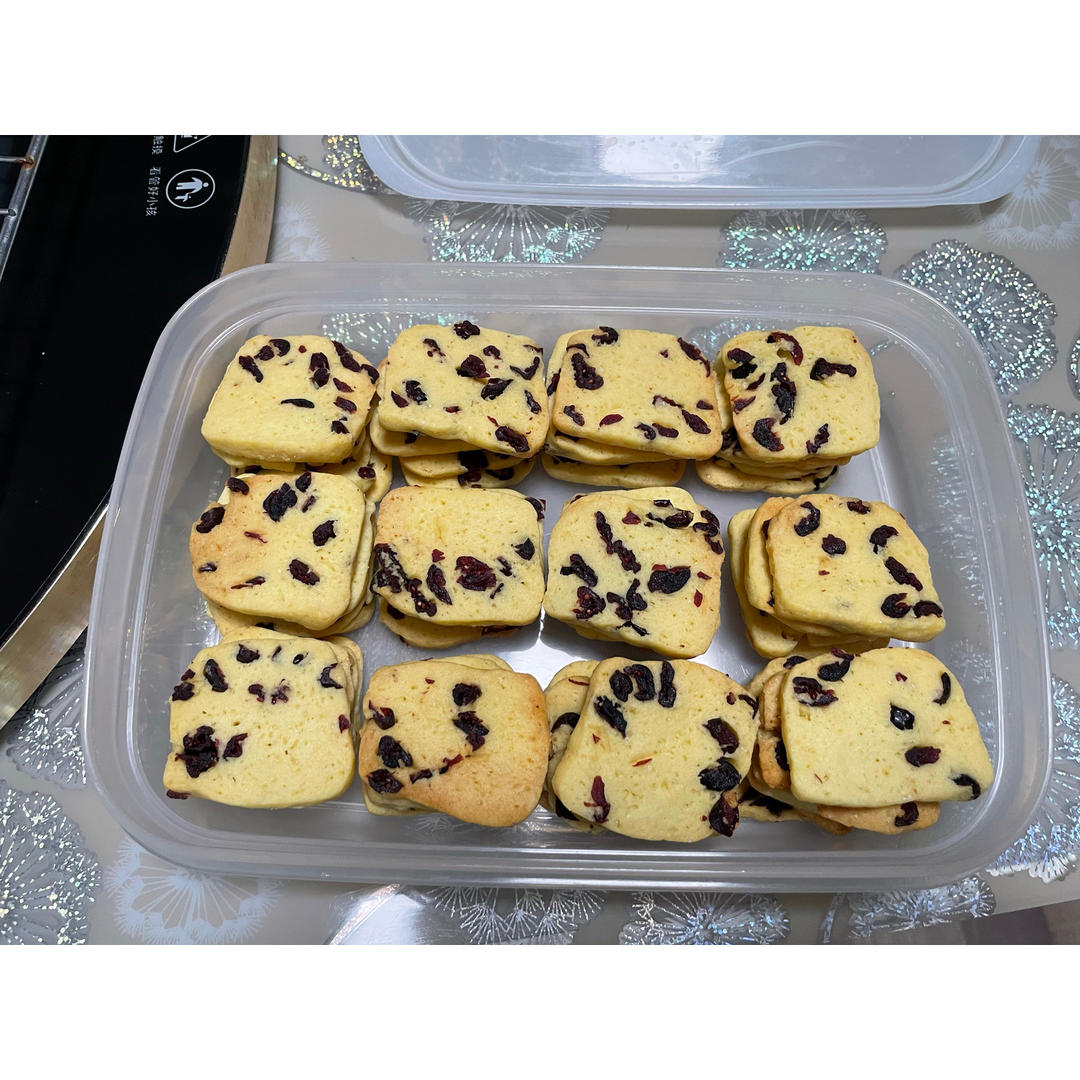 低糖少油版蔓越莓饼干