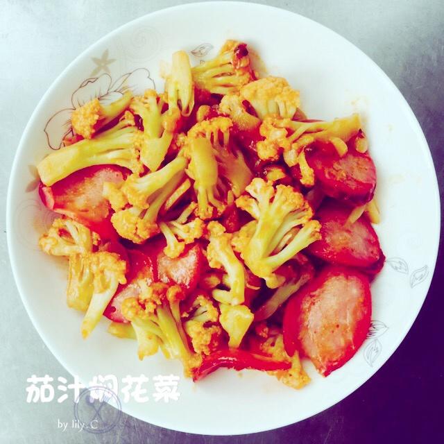 番茄酱焖菜花