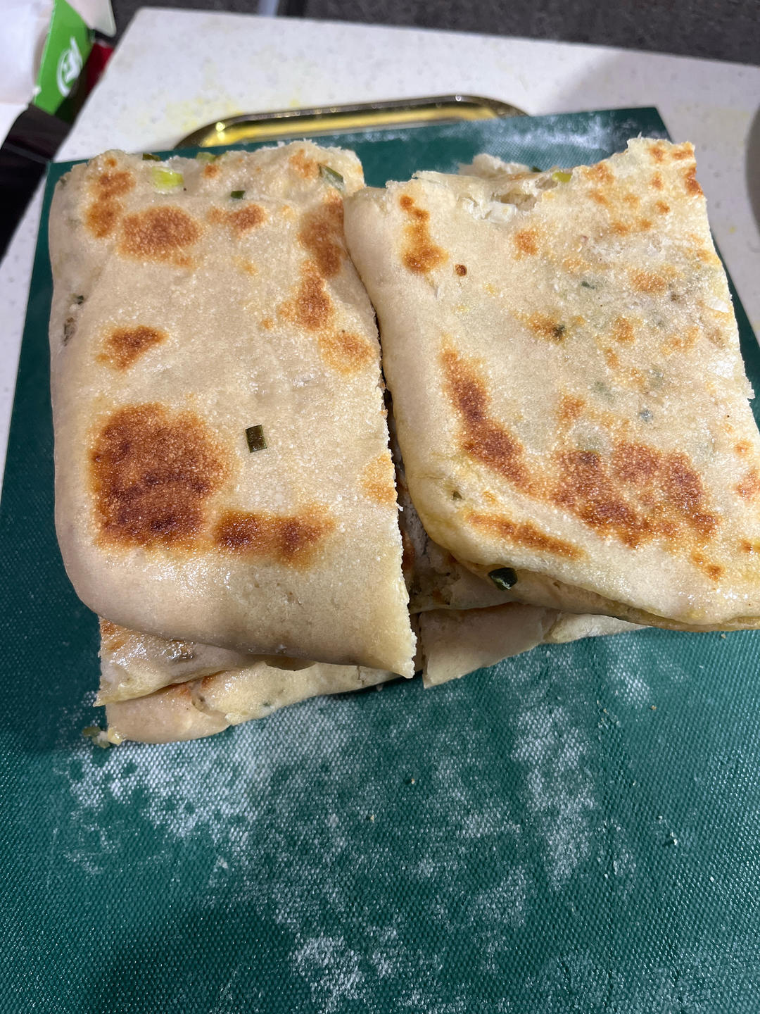 简单易学发面葱花烙饼