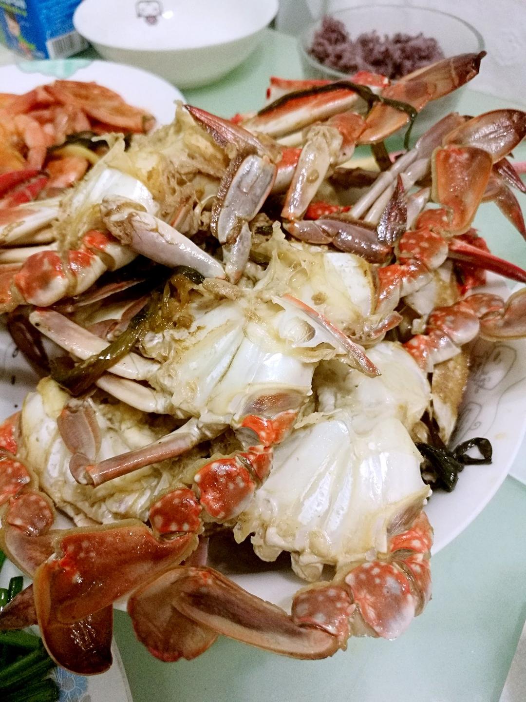 姜葱炒梭子蟹