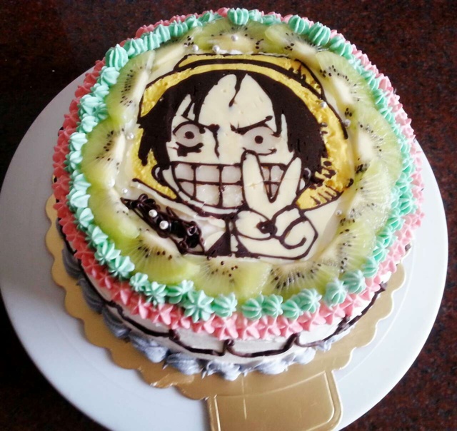 转印法制作超萌的巧虎蛋糕