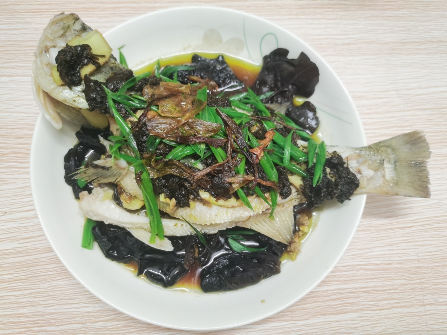 榄菜蒸鱼的做法