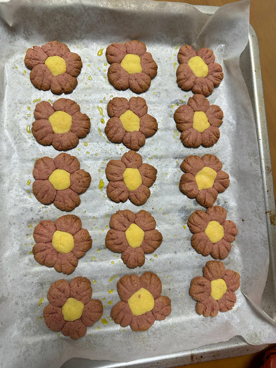 送你一朵小红花 🌺免模具｜零难度花朵饼干