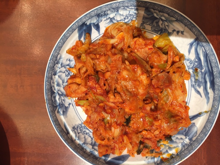 辣白菜五花肉