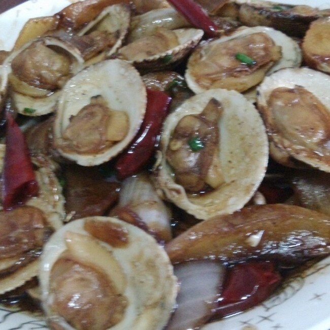 招牌黑胡椒炒花蛤