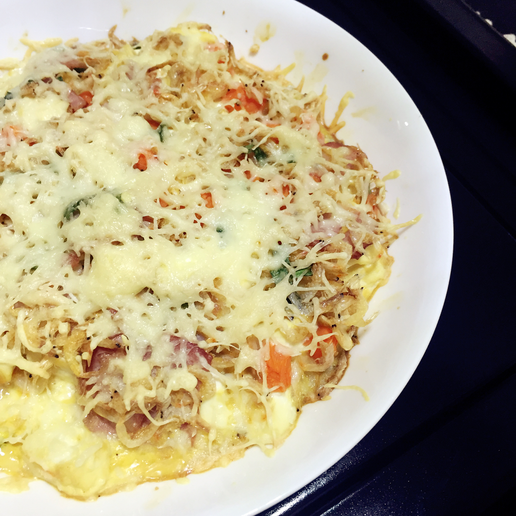 虾皮芝士焗豆腐（高蛋白快手早餐）