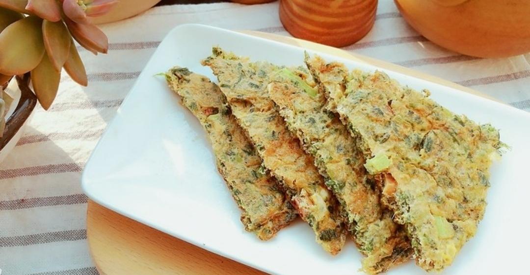 清明养生，艾草果和艾叶鸡蛋饼