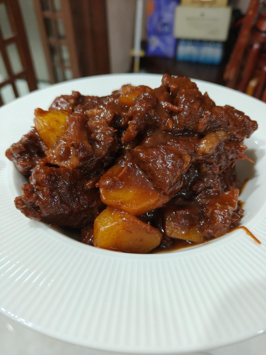 茄汁土豆牛肋条