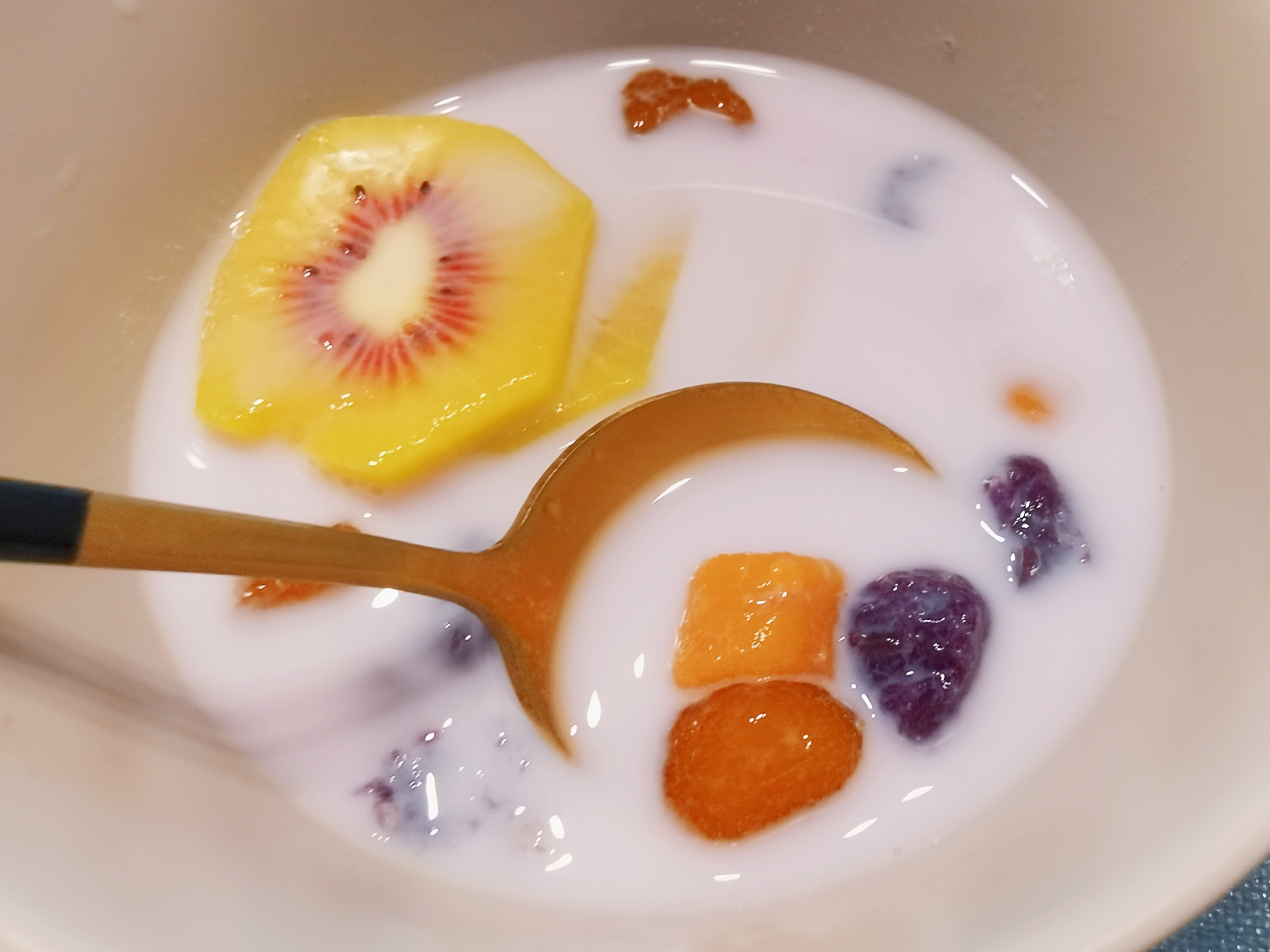 自制下午茶💯椰奶芋圆水果捞