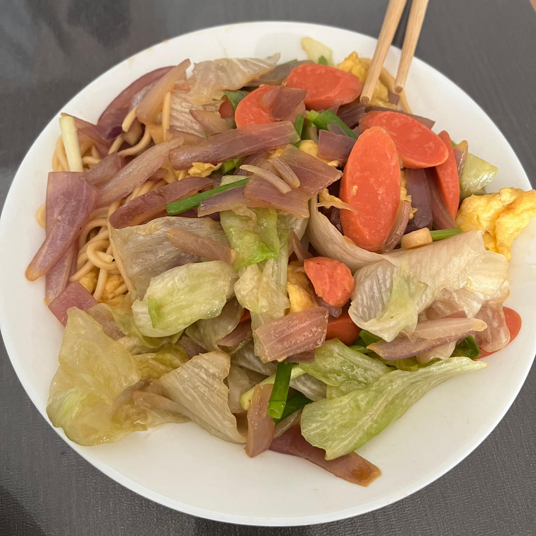 🍜最简单最好吃的家常炒面