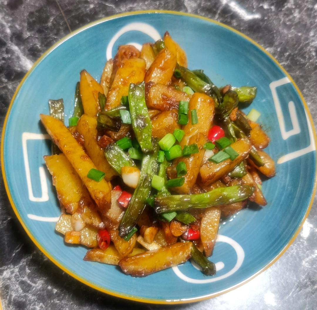 干煸豆角土豆
