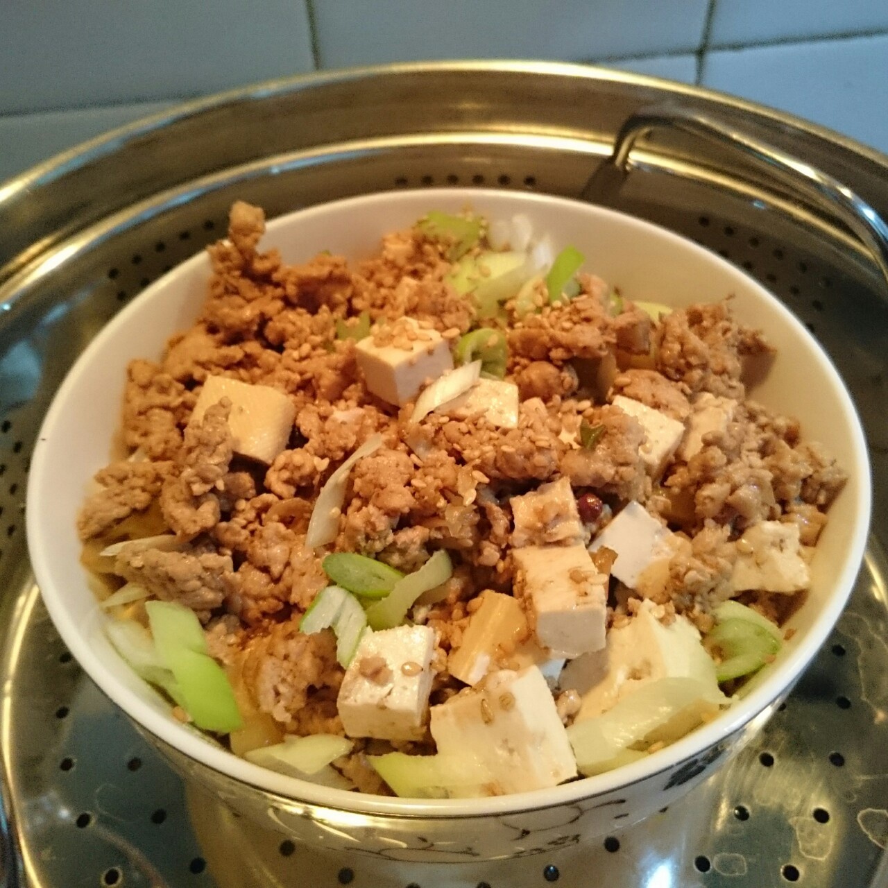 肉末蒸豆腐