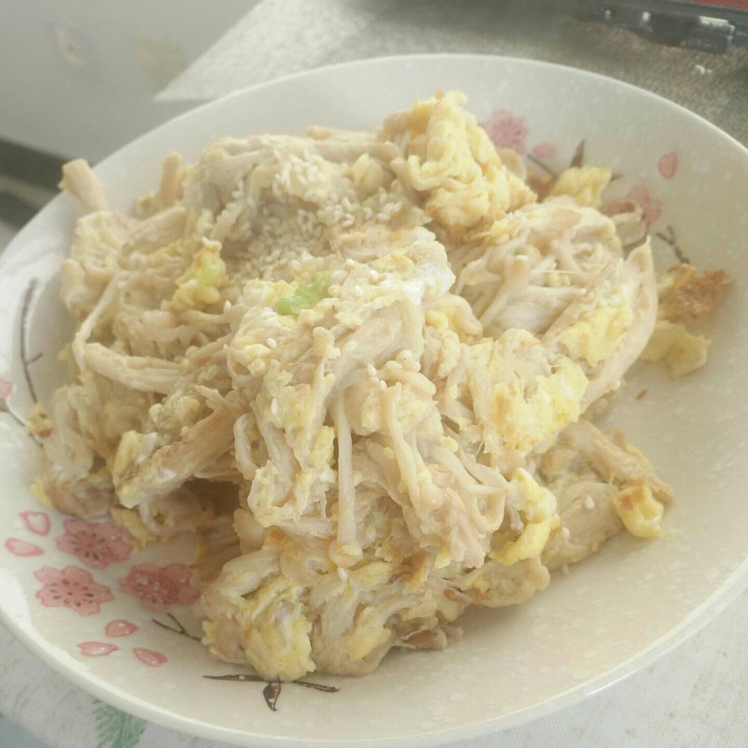金针菇炒蛋