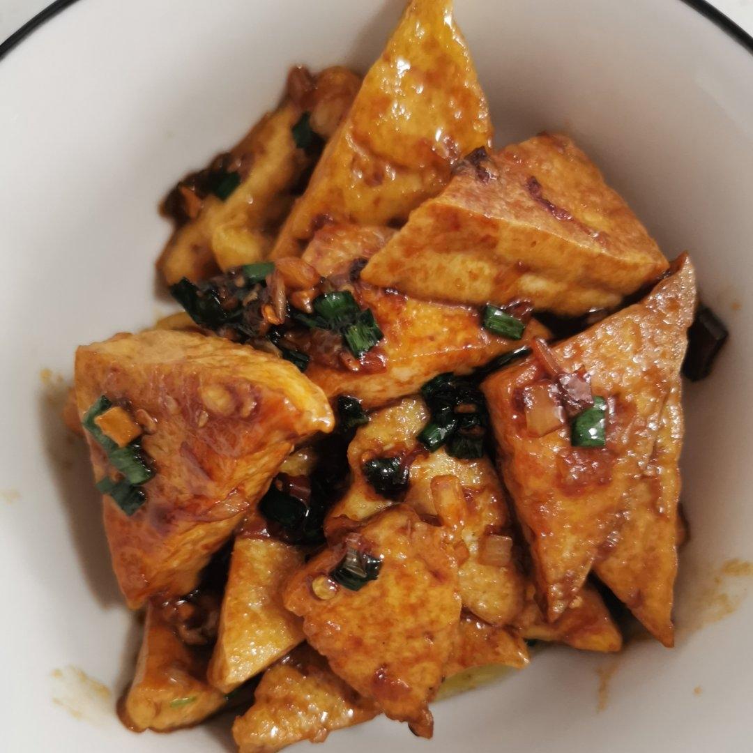 焖煎豆腐
