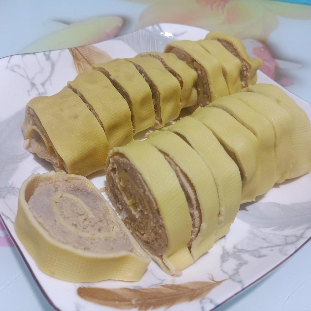 豆皮肉卷（不用再给孩子买火腿肠啦）