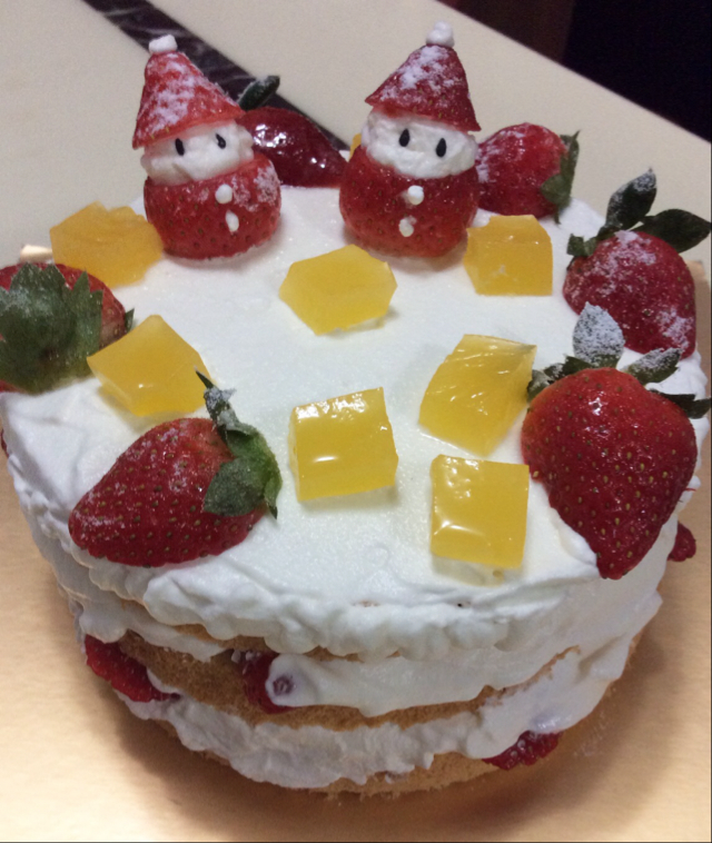 圣诞呆萌裸蛋糕