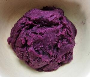 紫薯奶香冰皮月饼（简易版本，原味VS巧克力味）的做法 步骤5