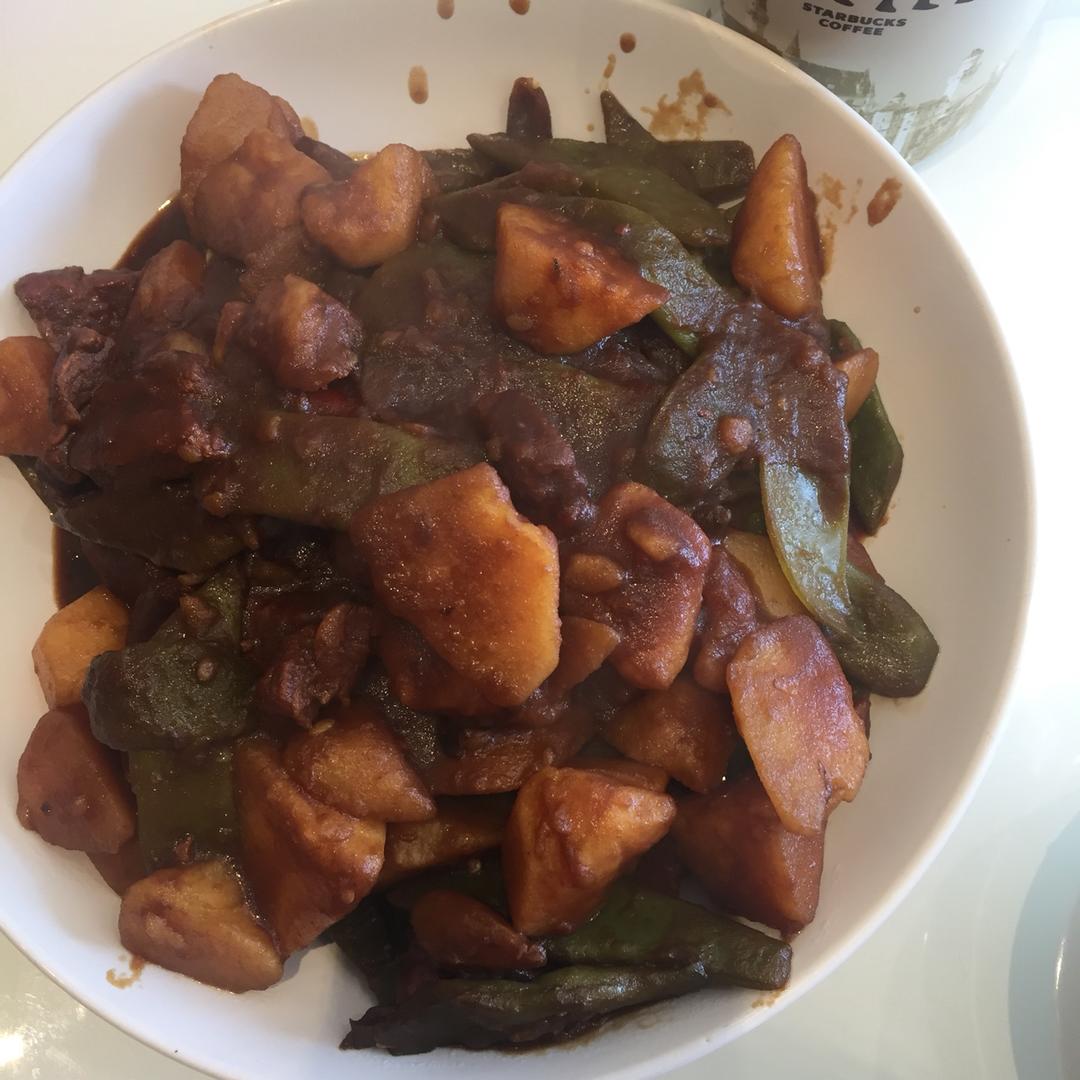 土豆炖豆角