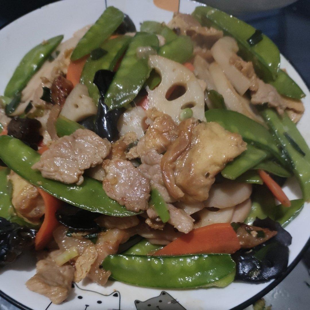 荷塘月色🌙荷兰豆炒藕片