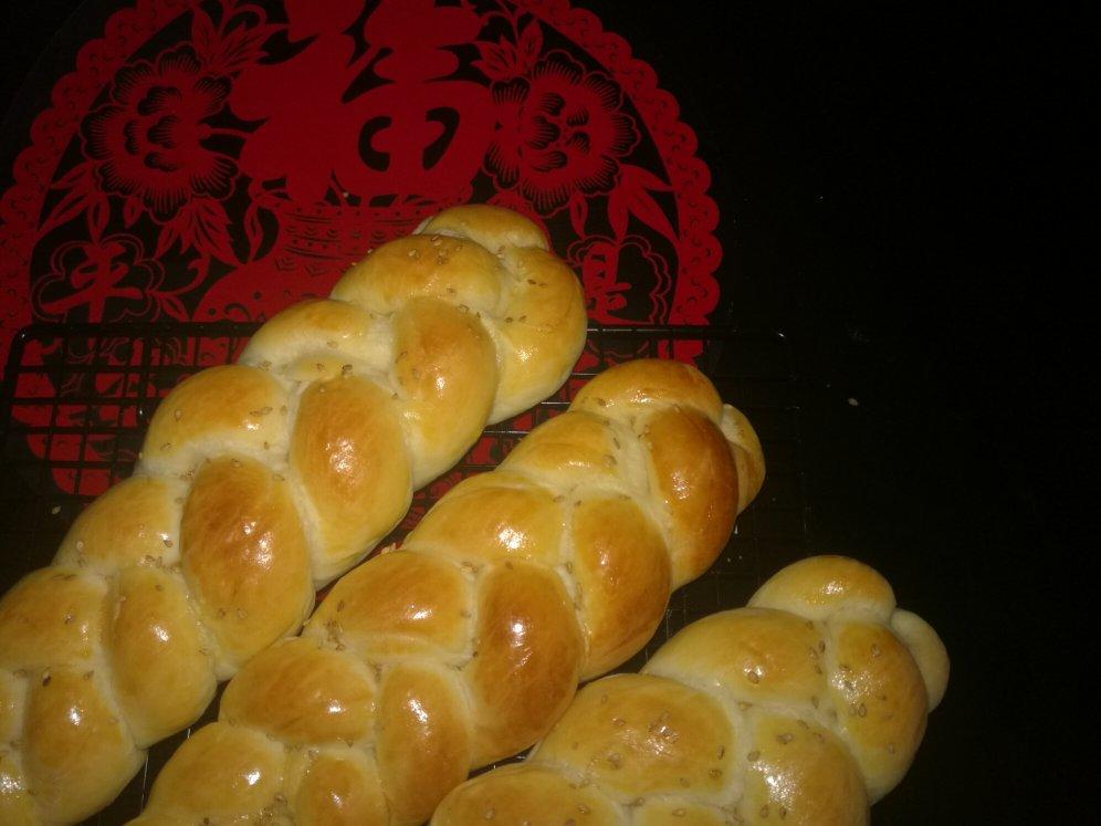 酸奶辫子面包（一次发酵）