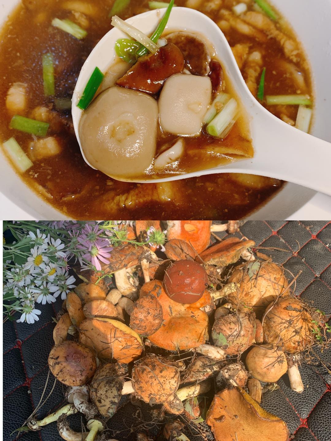 松蘑肉汤，是我们家公认最鲜美的汤的做法