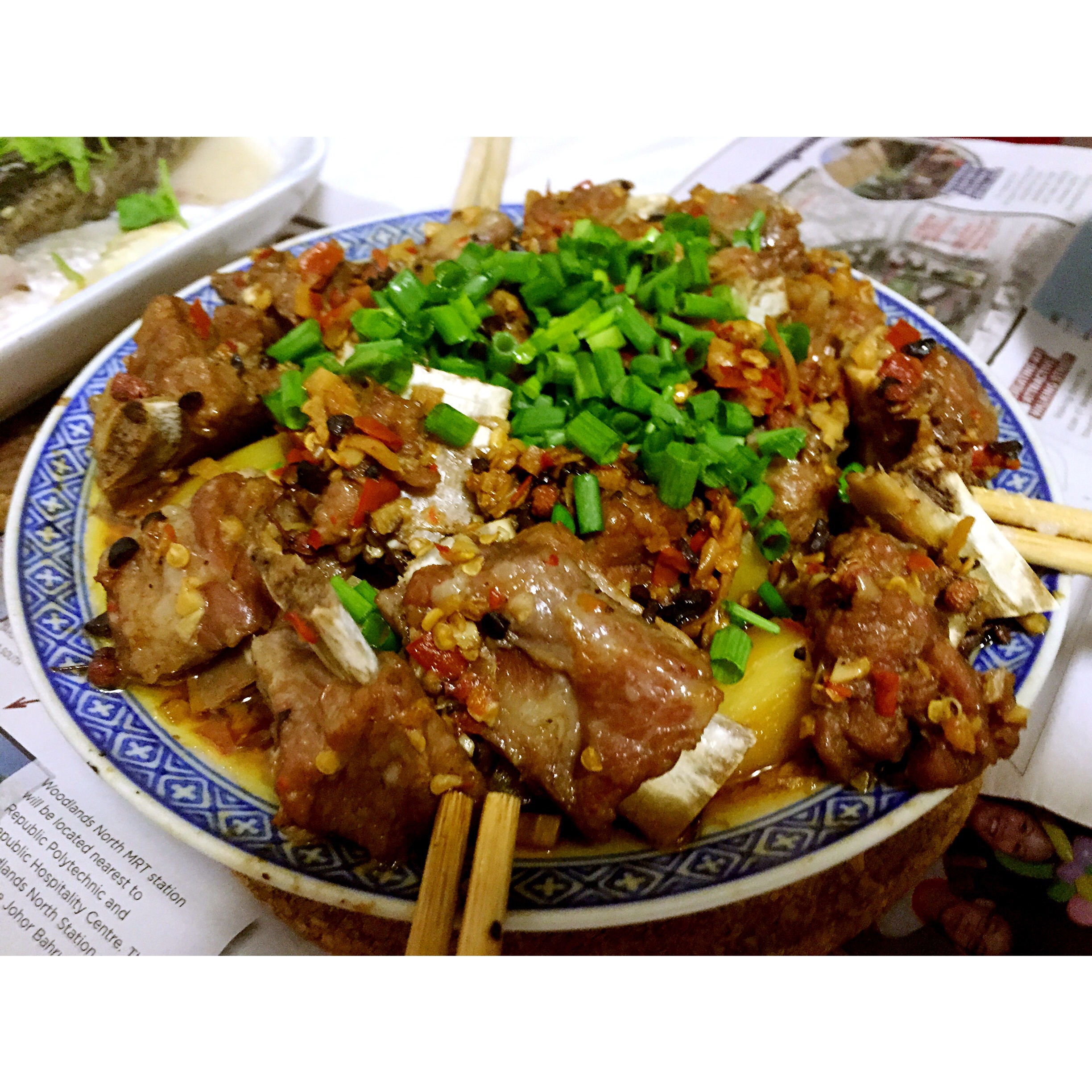 剁椒排骨蒸土豆