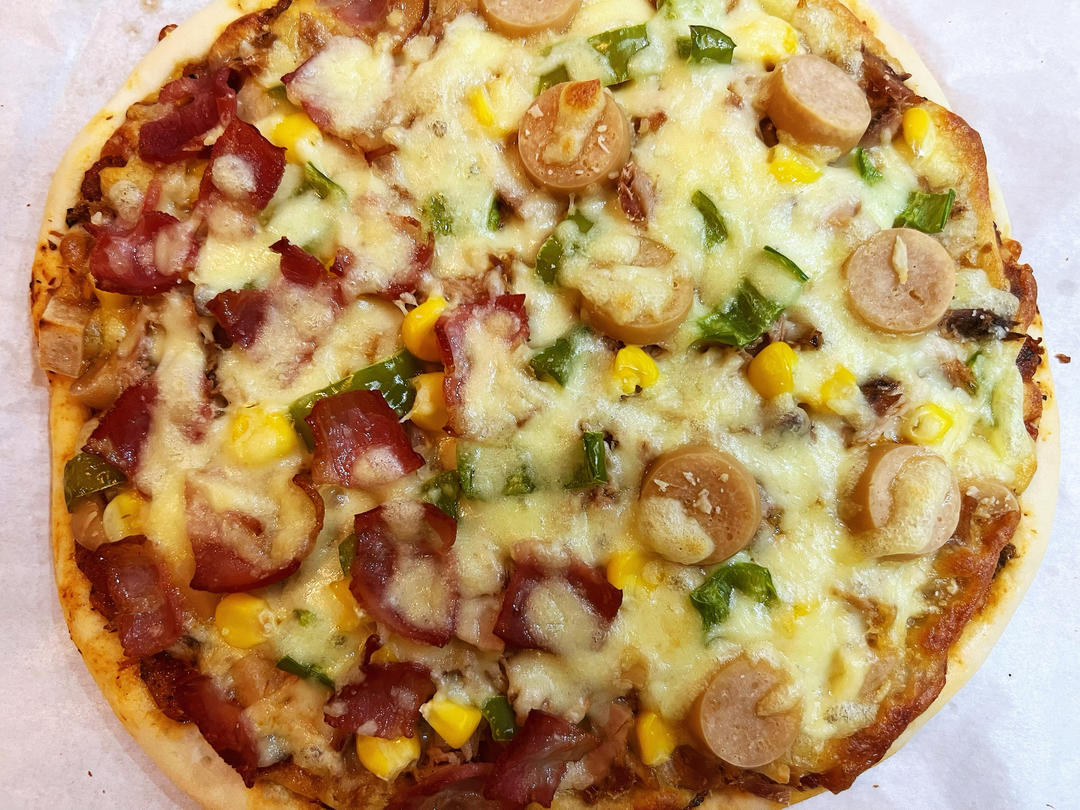 金枪鱼火腿pizza