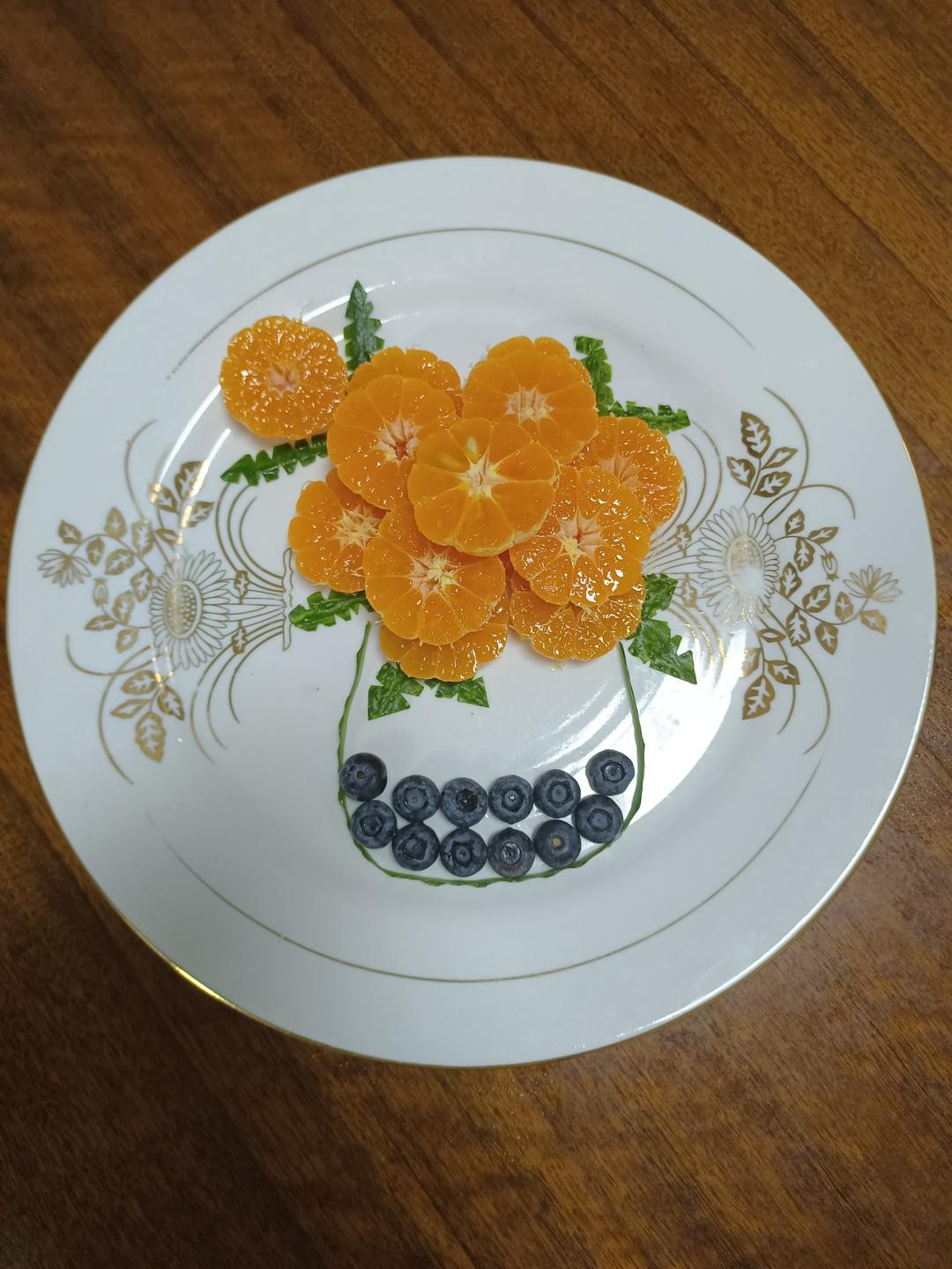 吉祥如意（橘子摆盘）
