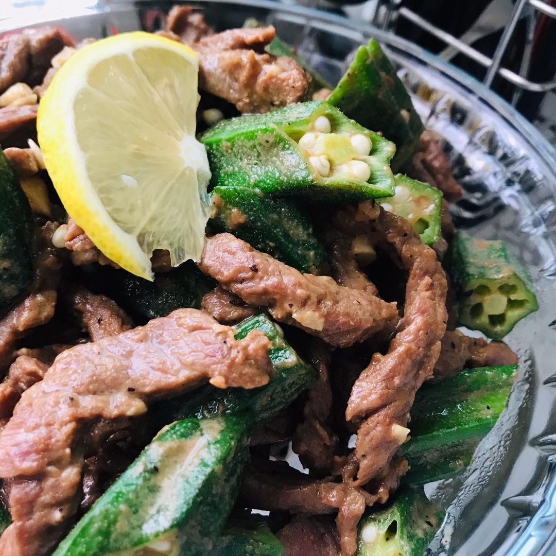 秋葵炒牛肉