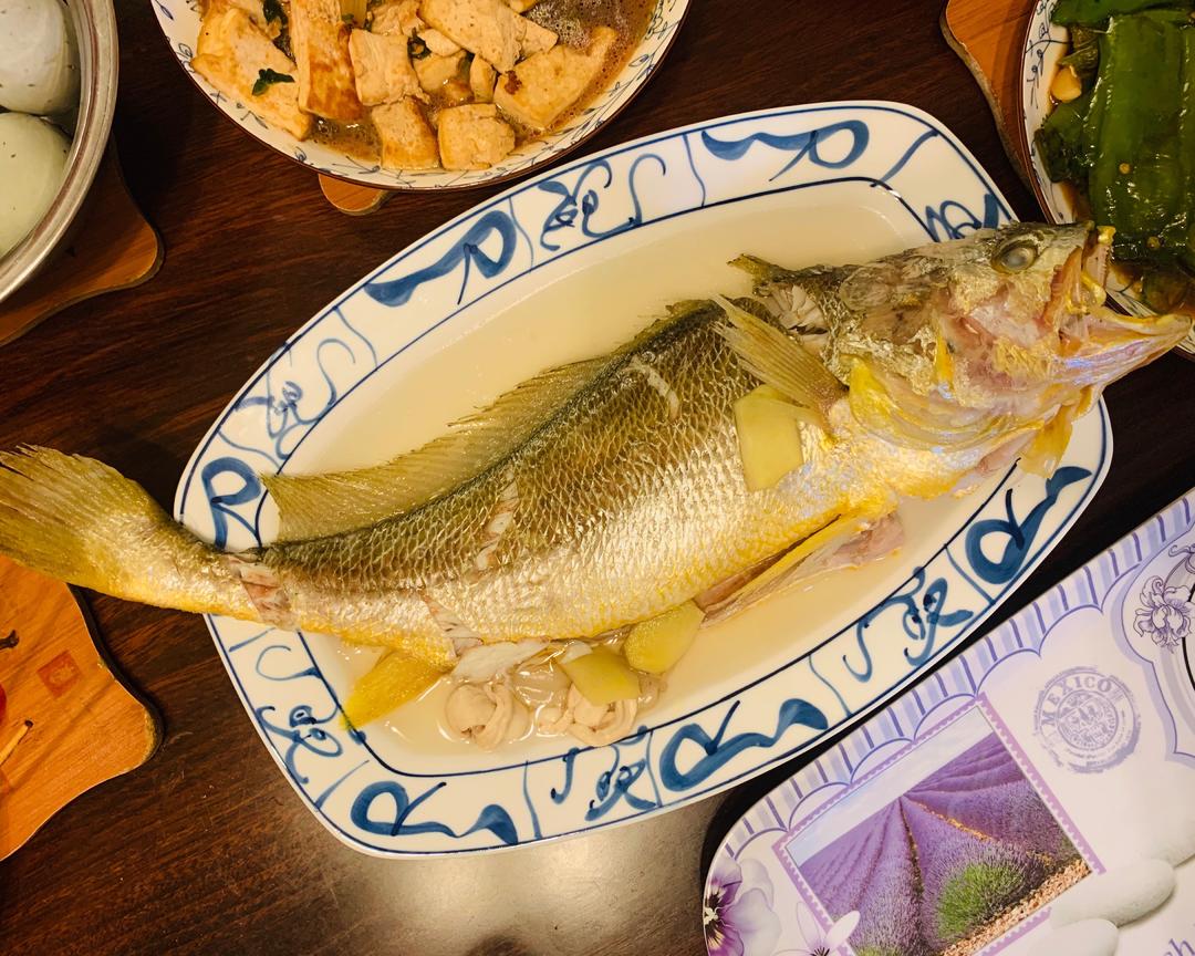 大黄鱼的另一番风味（泉水黄酒煮）