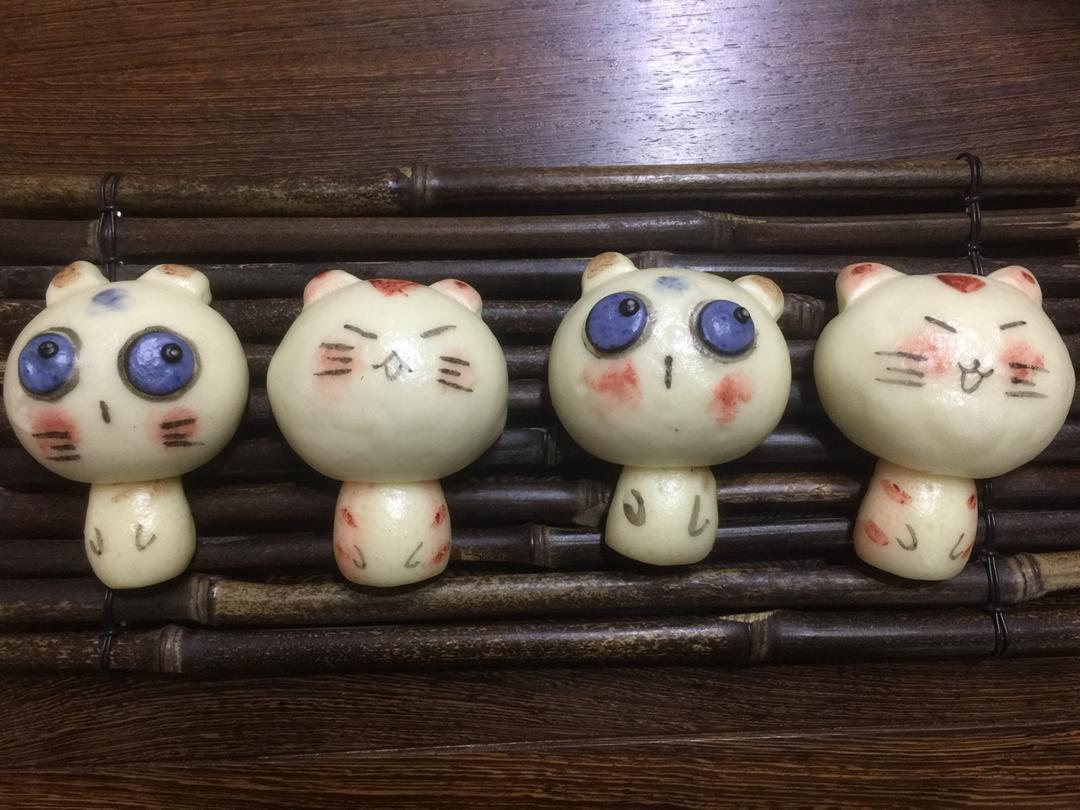 （原创）超萌治愈系彩绘猫咪馒头-小白也能轻易上手