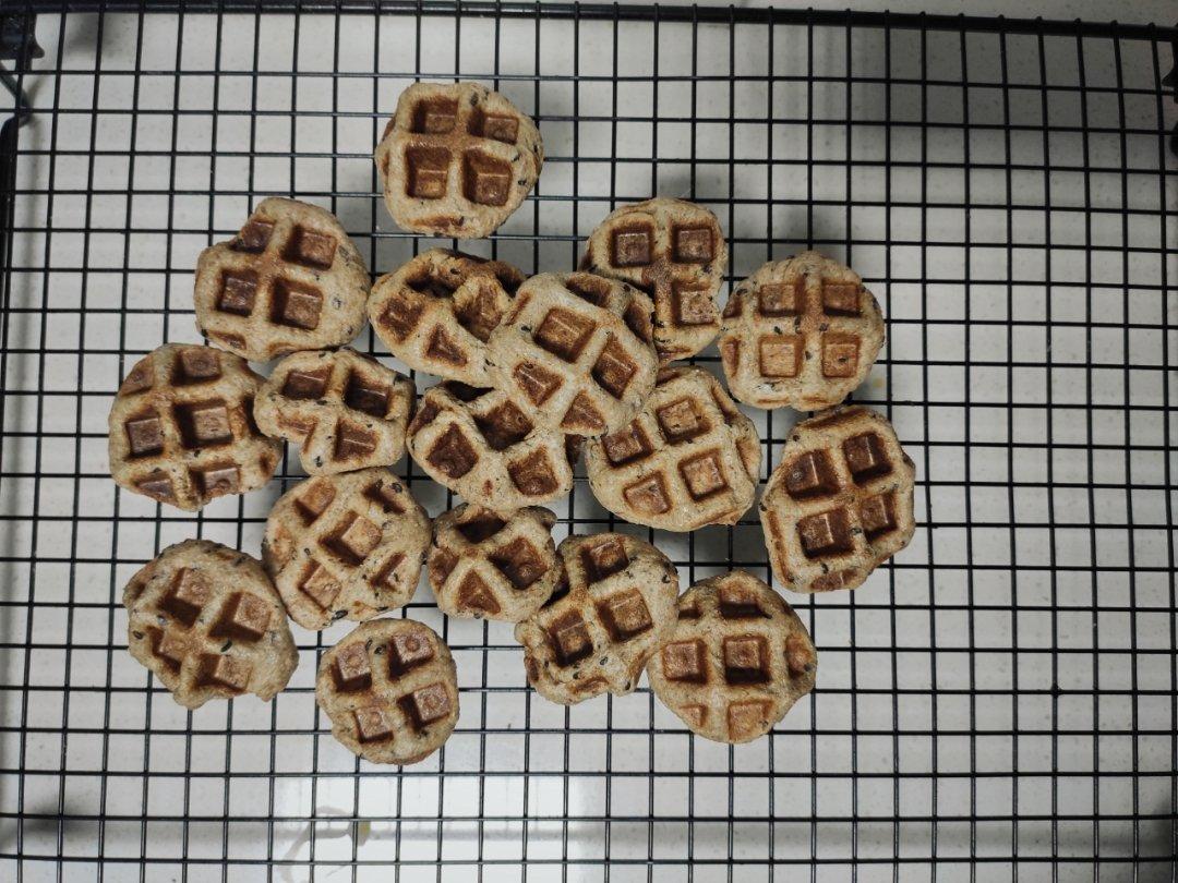 纯全麦无油华夫饼面包