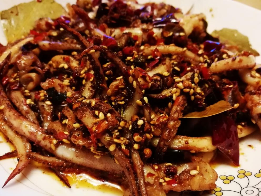 香辣鱿鱼须的做法