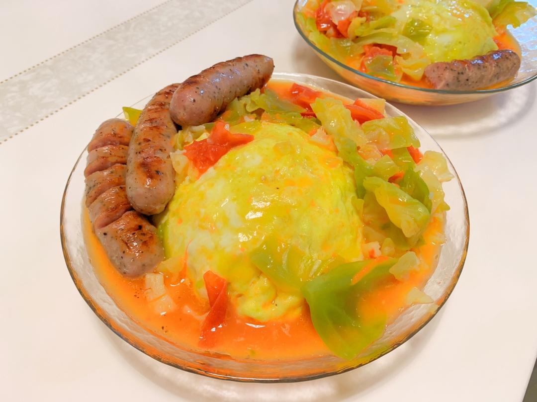 裙子咖喱蛋包饭