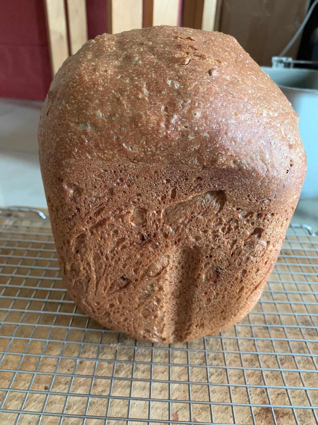 葡萄干肉桂轻全麦吐司（面包机版）丨健康·烘焙