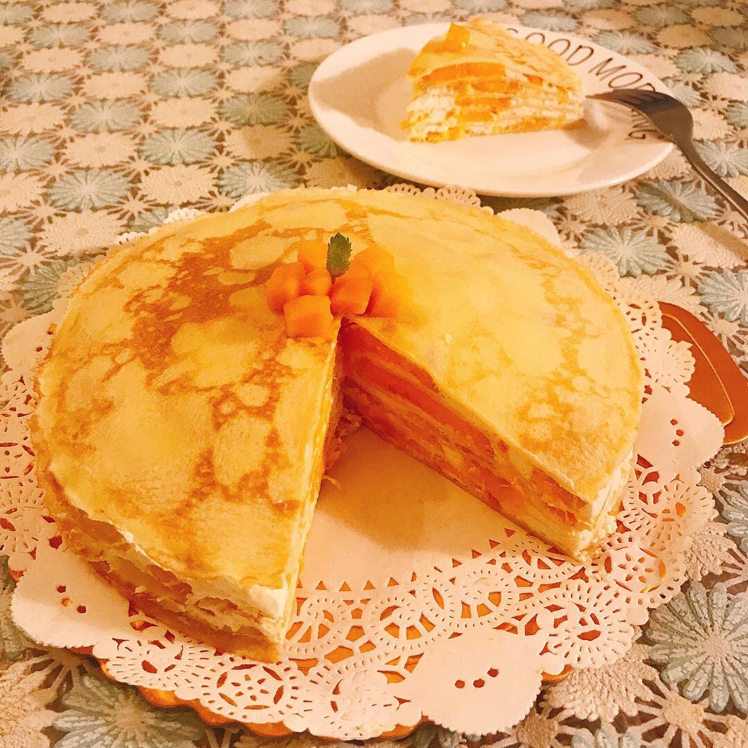 芒果千层蛋糕，100%成功告别煎皮无能
