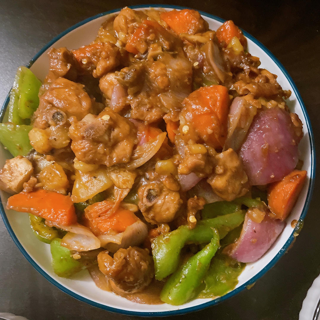 大盘鸡🐔                                 每一步都超仔细