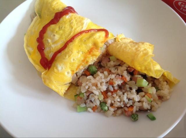 五彩蛋包饭的做法