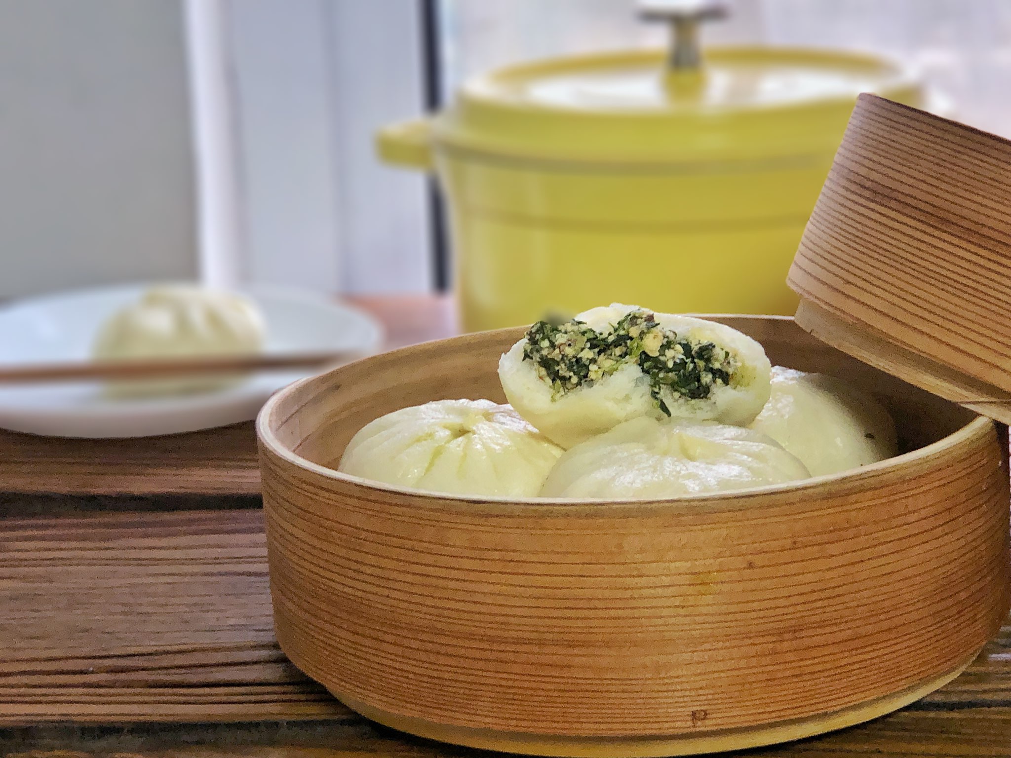 上海风味香菇菜包清新不腻,菜香浓郁,配上一碗八宝粥,美滋滋!的做法