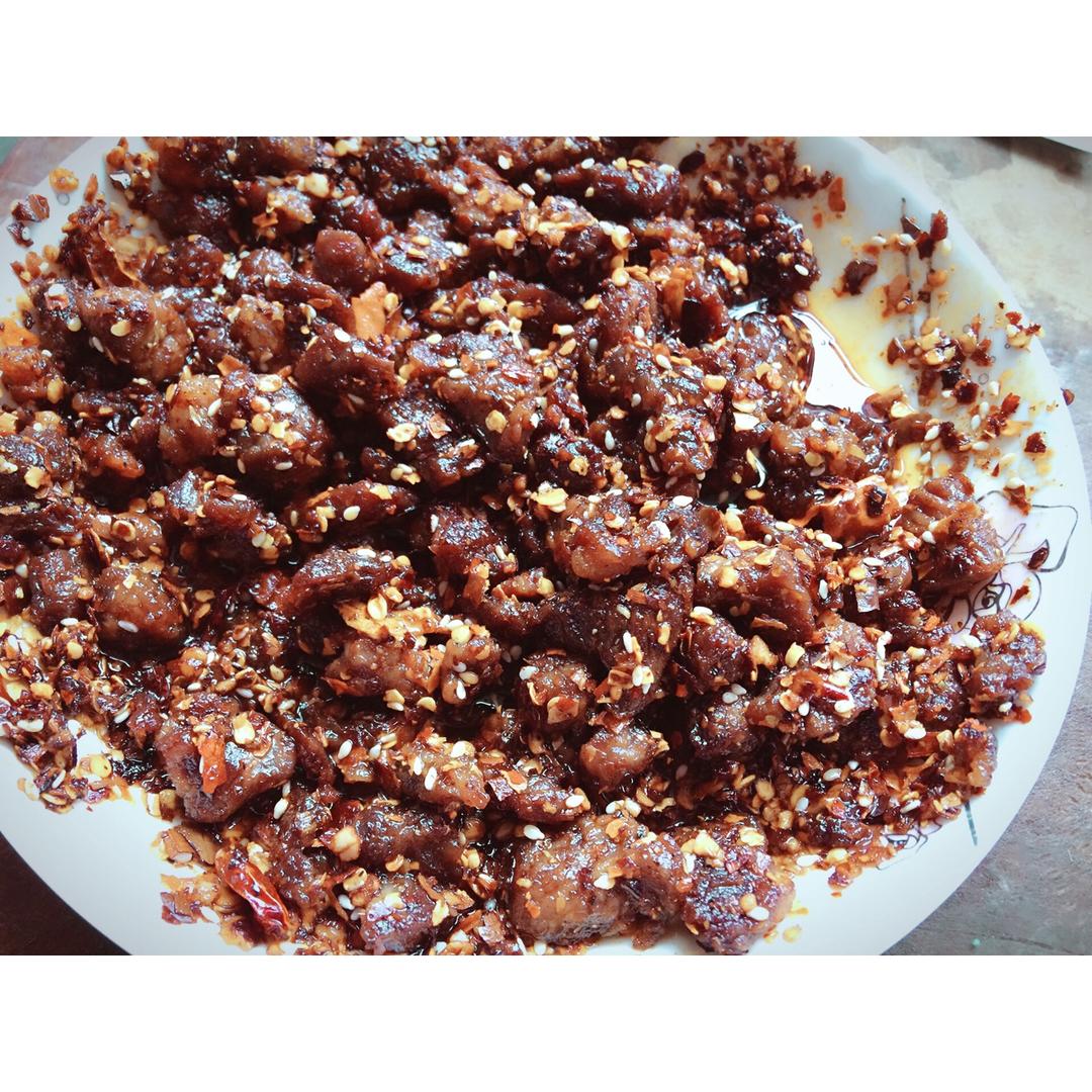 莫尧尧做的麻辣牛肉丁