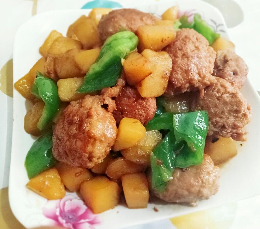 土豆&肉丸的做法