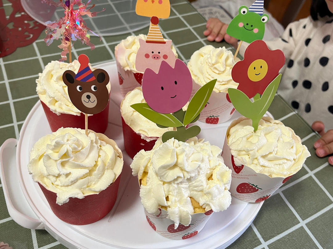 纸杯蛋糕 8寸戚风蛋糕的量